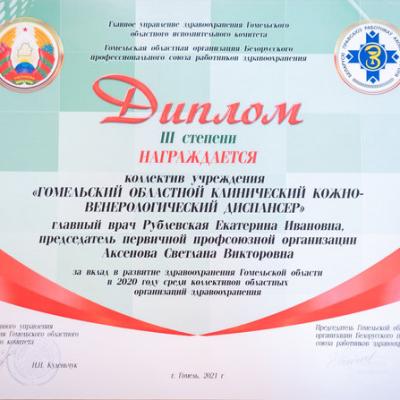 Диплом 3й степени